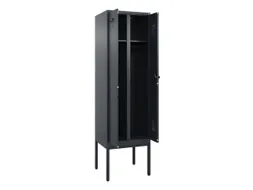 locker voor scheiding van kleding,HxBxD 2120x600x500mm,2vak