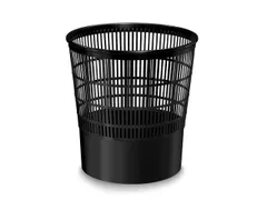 Corbeille / Poubelle ajouree noire - First16L