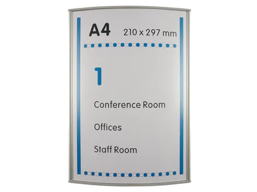 Menoor Deurbord Premium Gebogen A4