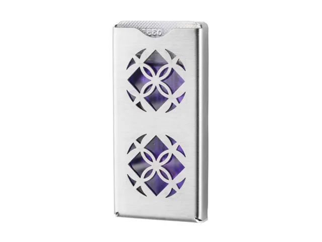 SmartNose luchtverfrisser dispenser RVS met uitgesneden bloemendesign