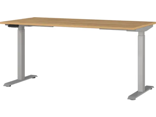 Elektrisch ihv bureau,HxBxD 720-1200x1600x800mm,blad Grandson-eiken