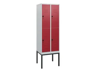 dubbeldekse locker,HxBxD 1950x600x500mm,2x2vak.,vak B 300mm - 1