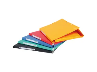 Elastomap 3 kleppen "Scotten" in glanskarton 400gm² A4 Assorti - 1