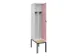 locker met bank,voor scheiding van kleding,HxBxD 2120x400x815mm,1vak