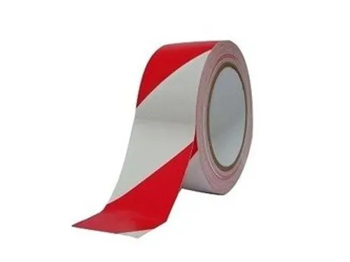 Waarschuwingstape IEZZY 50mmx66m rood/wit