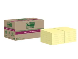 Memoblok Post-it 622 RSS12CY 47,6x47,6mm canary yellow 12 stuks