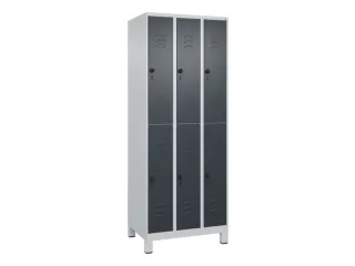 dubbeldekse locker,HxBxD 1950x750x500mm,3x2vak.,vak B 250mm - 1