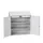 lessenaarkast 1130x1050x550mm 2 legborden 2 laden RAL7035