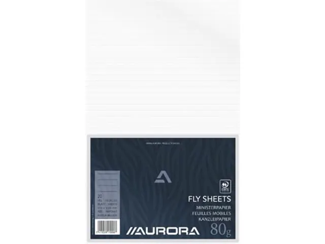 Ministerpapier Gelijnd 20 Vel (Geplooid)