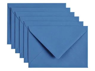 Envelop Papicolor C6 114x162mm Donkerblauw Gegomd - 1