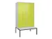locker voor scheiding van kleding,HxBxD 2120x1200x815mm,4vak