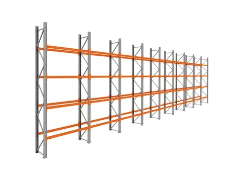 palletstelling,basis+8xaanbouw,HxBxD 4620x17425x750mm,vakl. 3000kg