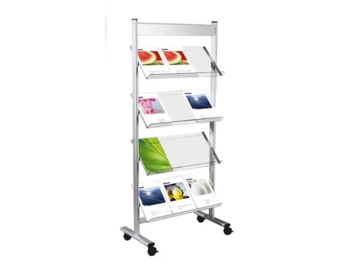 Folderrek Voor 12x Din A4 4 Acrylglas Houders 1600x710x350