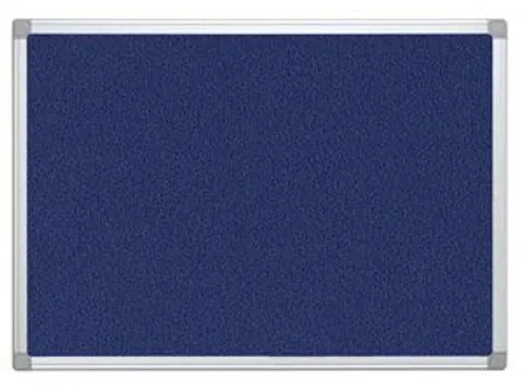 Textielbord Met Aluminium Frame 60x45cm Blauw Vilt