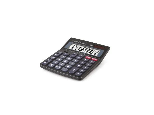 Calculator Rebell PANTHER 12BX zwart desk 12 digit