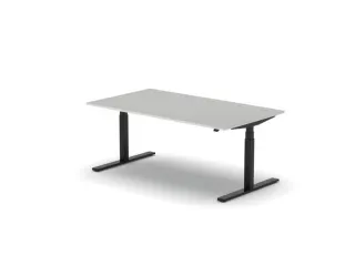 Elektrisch ihv bureau,HxBxD 650-1310x1800x1000mm,blad lichtgrijs - 1