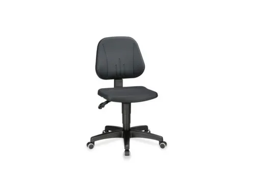 Werkstoel Ergo 20 440-620mmx440x410mm Zwart PU Wielen