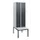 locker met bank,HxBxD 1950x600x815mm,2vak,vak B 300mm,draaigrendel