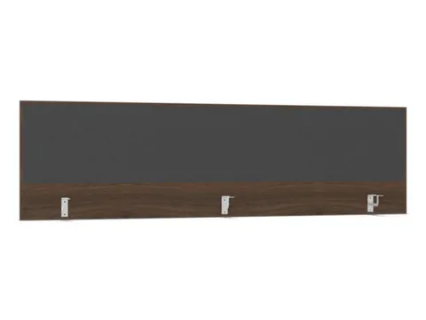 opzetpaneel bureau aanbouw achter NV bruin hickory antraciet 2000mm