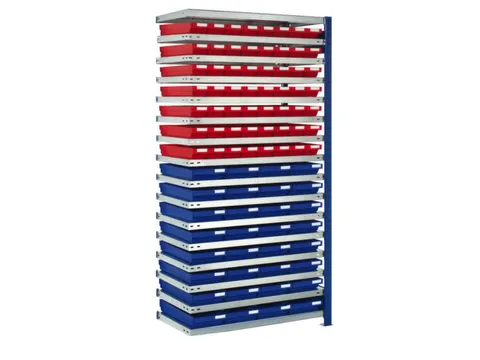 zichtbakkenstelling,aanbouwveld,HxBxD 2000x1006x300mm,88bakken