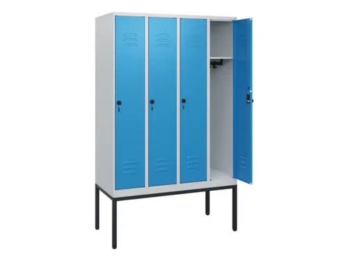 locker,HxBxD 1950x1200x500mm,4vak,vak B 300mm,draaigrendel
