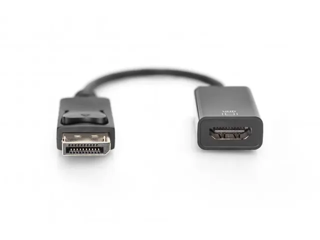 DisplayPort-adapterkabel type DP HDMI A M/F 0,2m m/vergrendelend UHD 4