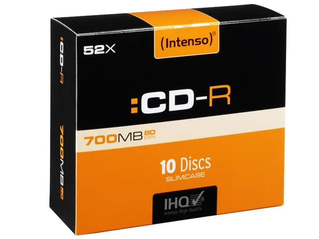 Intenso CD-R 80min 700Mb 52X Slim Case 10 stuks