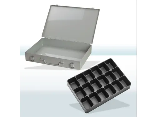 assortimentskoffer,HxBxD 50x335x240mm,18vakken