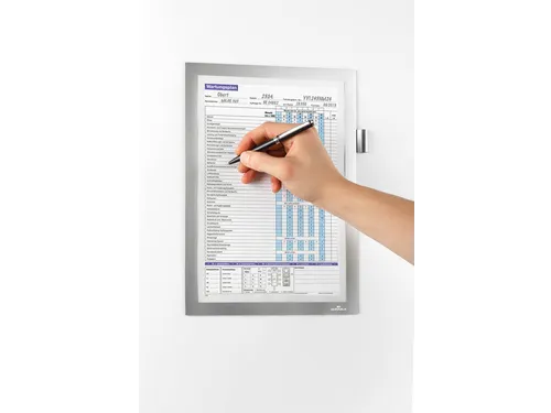 Durable 4989 Duraframe magnetic Note A4 Zilver