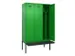locker met bank,voor scheiding van kleding,HxBxD 2120x1200x815mm,3vak