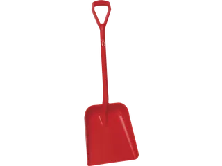 Hygiene 5623-4 Lichtgewicht Schop D-Greep Groot Blad Rood - 1