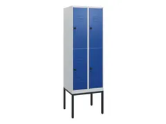 dubbeldekse locker,HxBxD 1950x600x500mm,2x2vak.,vak B 300mm