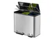 EcoCasa pedaalemmer 3x 15 Liter RVS EKO