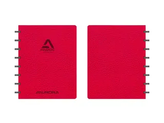 Schrift Adoc Business A5 lijn 144 pagina's 90gr rood - 2