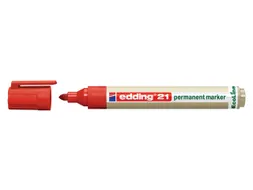 Viltstift edding 21 EcoLine rond rood 1.5-3mm