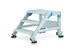 Bordestrap,Verrijdbaar,2Treden,60° Helling,Aluminium