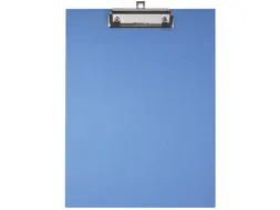 Klemplaat gecoat papier A4 blauw