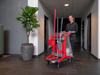 Vikan Hygiene vuilniszakhouder voor HyGo Mobile Cleaning Station grijs - 8