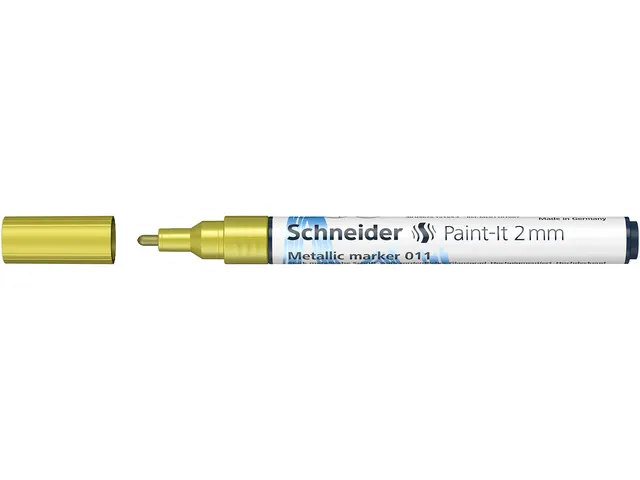 Metallic marker Schneider Paint-It 011 2mm geel metallic