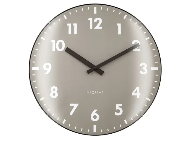 Wandklok NeXtime Duomo 35cm kaki