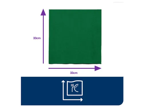 Tork Advanced 18461 servetten 2-laags mos groen 33x33cm 1/4 vouw