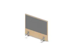 opzetpaneel bureau aanbouw zijkant NE-esdoorn BN8078-grijs 600mm
