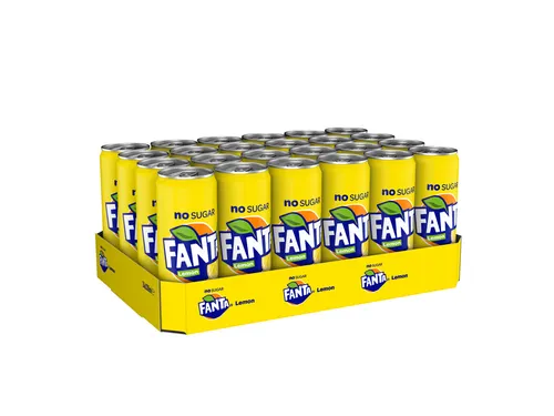 Frisdrank Fanta lemon zero blik 330ml