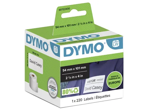 Etiket Dymo 99014 Labelprint Adreslabel Etiket 54x101mm S0722430