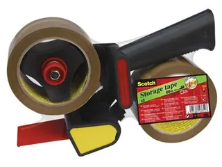 Afroller Tape H180 Set met 2 rollen 50mmx66m bruin tape - 1