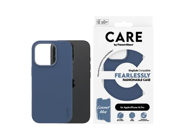 PanzerGlass CARE by PG Blue MagSafe iPhone16 6.3 Pro, Hoes, Apple, App