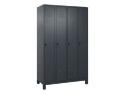 locker voor scheiding van kleding,HxBxD 1950x1200x500mm,4vak