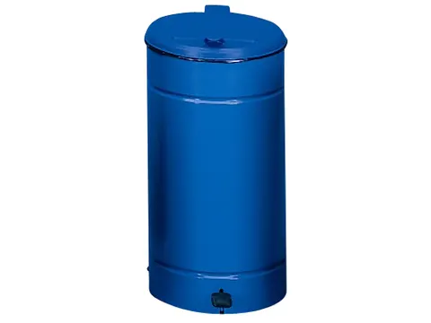 afvalverzamelaar,1x70l,HxØ 700x450mm,klemring,romp staal RAL5010