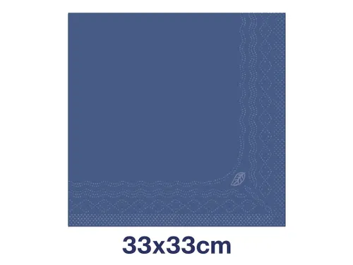 Servetten Tork 477215 2-laags 33x33cm blauw 1/4 vouw 200st.