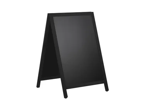 Krijt stoepbord Europel 660x1040 mm DELUX zwart
